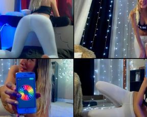 KellyBlank showing off booty and a few peeks of plump pink pussy in free cam recording 2017-04-15 64857