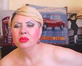 Posh_Lady - Overweight 55 year old woman fingers self.