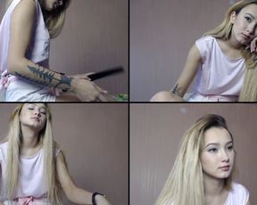 littlewetgf playing and queefing alot  in free cam recording 2017-09-07_165410