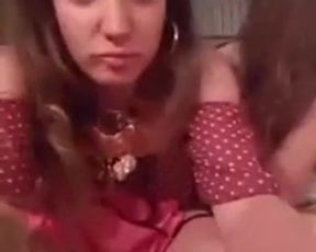 Spanish girl gets horny in a bar