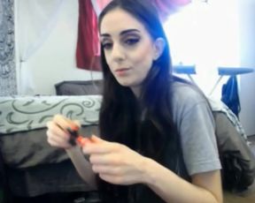 Nice black toe nails