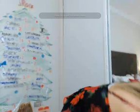 Adanah trying on summer dresses