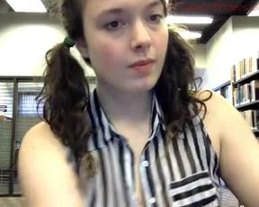 tiggerrosey takes bra off in public library