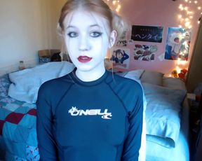 Mattie Doll sloppy make up ruin bj dildo non nude