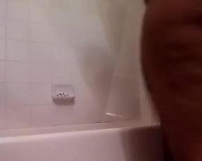 Chyna Hall in the shower