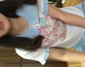 Asian Girlfriend Teasing in Private Video