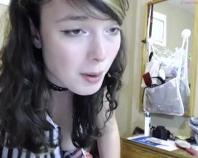 tiggerrosey twerking in her skull panties