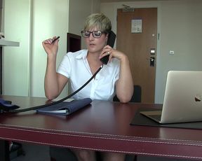 HannahBrooks Hot Secretary Gets Horny In The Office in private premium video