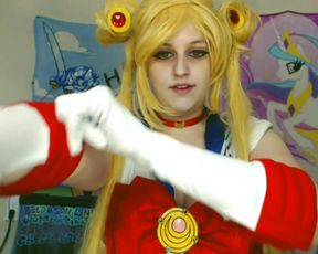 BabyZelda Sailormoon 2 CUMS 2 HOURS Creamy Cosplay in private premium video