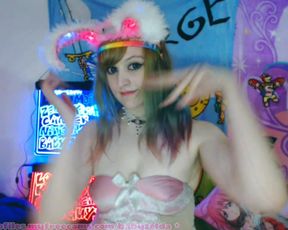 BabyZelda Clumsy Glow In The Dark Bunny Egg Dance in private premium video