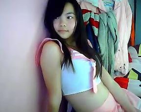 miss4u young asian camgirl strips to completely naked