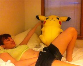 Littlepuck Freaky Girl Humping Pikachu in private premium video