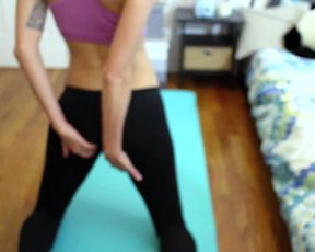 Kittykatluna Yoga And Stretching Tease in private premium video