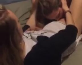 Naughty teen eating his friend