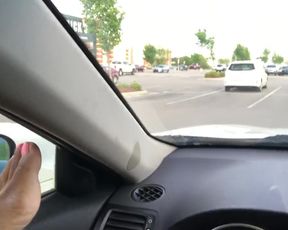 Hairy Forest PLay creamy pussy in Parking part.2