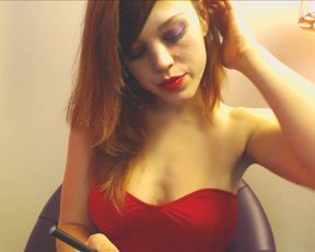 mollydoll smoking fetish and strip tease