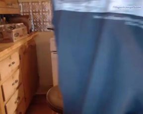 dirty girl fucked facial in kitchen