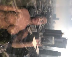 My sperm wet the huge breasts of Anastasia Doll