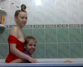 kinky college coeds take a bath