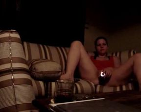 Girl Masturbating With Toy On The Couch (Hidden Webcam)