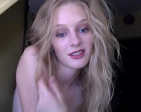 gorgeous naked blond blue eyes spreads hot long legs