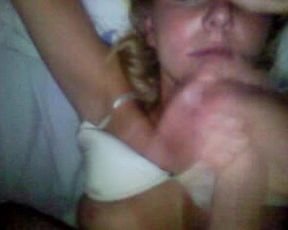 sexy blond loves facial