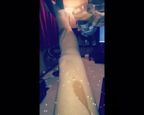 Pourin HOT WAX all over Destiny while Shes in the SEX Swing!