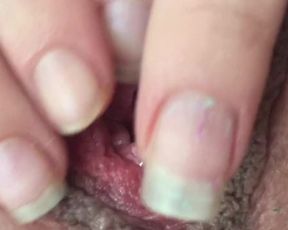 Spreading Creamy Pussy after a Deep CreamPie