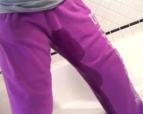 Pissing in my Purple Sweatpants for You.