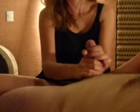 Beautiful Girl doing the best Footjob and Handjob in the World. Astrid Blum