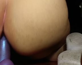 BBW Riding a Dildo up her Tight Ass