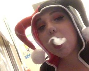 Harley Quinn Takes a Smoke Break