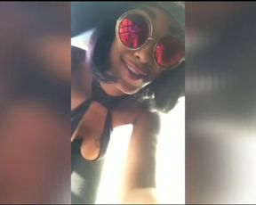 Soft thick booty black girl get nip slip while twerking and dancing - Nip Slip series #1