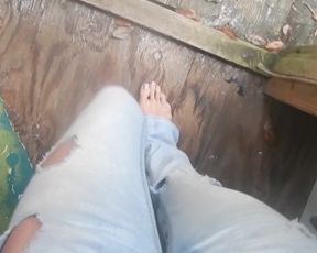 Florida Amateur Blonde Dewsire Striptease Catchs Neighbor Watch Holidays