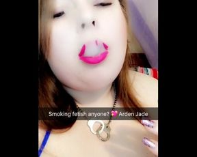 Smoking on Snapchat