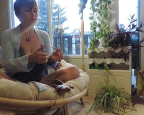 HD 27 Minutes of Milkymama Fantasy Smoke Filled Mouth Lingerie