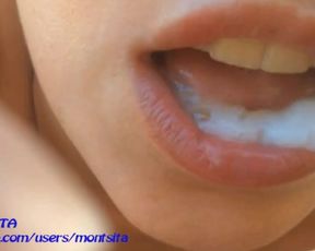 Mouth Full of Cum - Compilation - MONTSITA