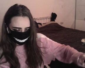 Elise on 07082019 fucking her ass with a huge black dildo