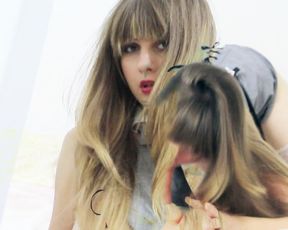 Smooth Teen Rides a Big Cock HELS