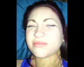 Sammie Louisburg Choked and Fucked after a Sloppy Facefuck