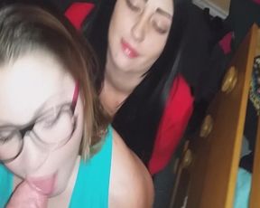 SEXY!!! Sammie Louisburg and new Slave Share Cum