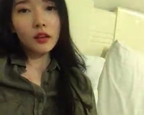 Korean hot model stripping on cam