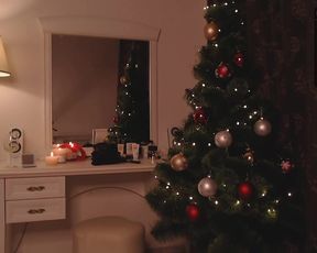 sexy blondy lingerie mirror