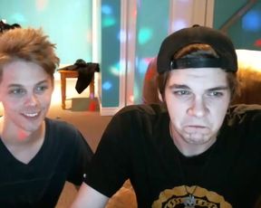 BR Blonde Guy and Best Friend Tease for Cam