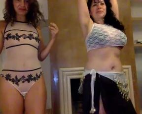Mother and Daughter on webcam