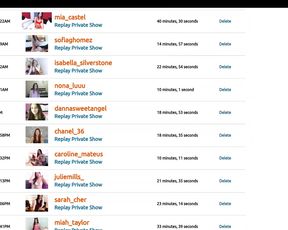 My Private Show List ;)